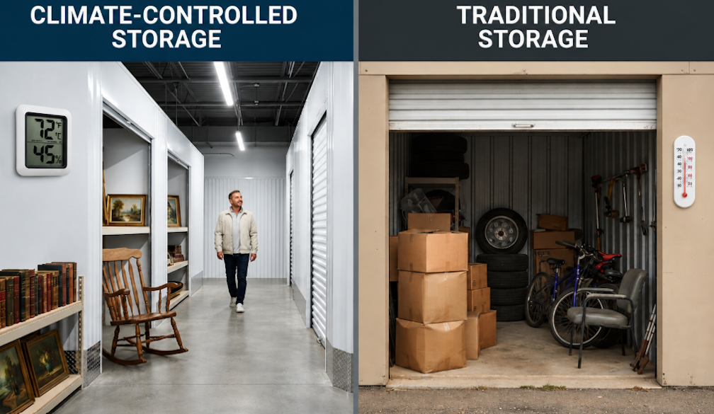 Climate-Controlled vs Traditional Storage