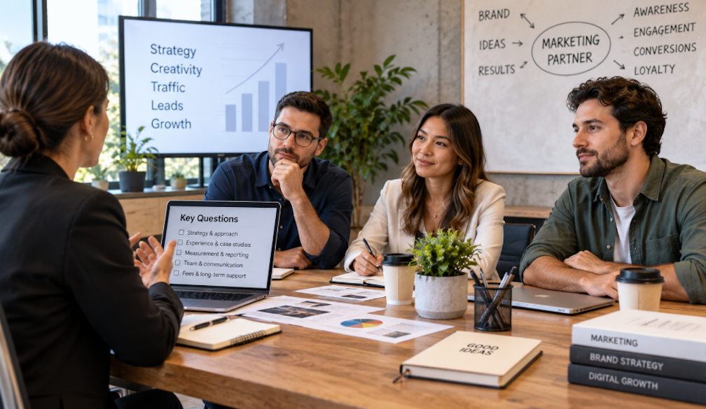 Collaborative Marketing Strategy Meeting