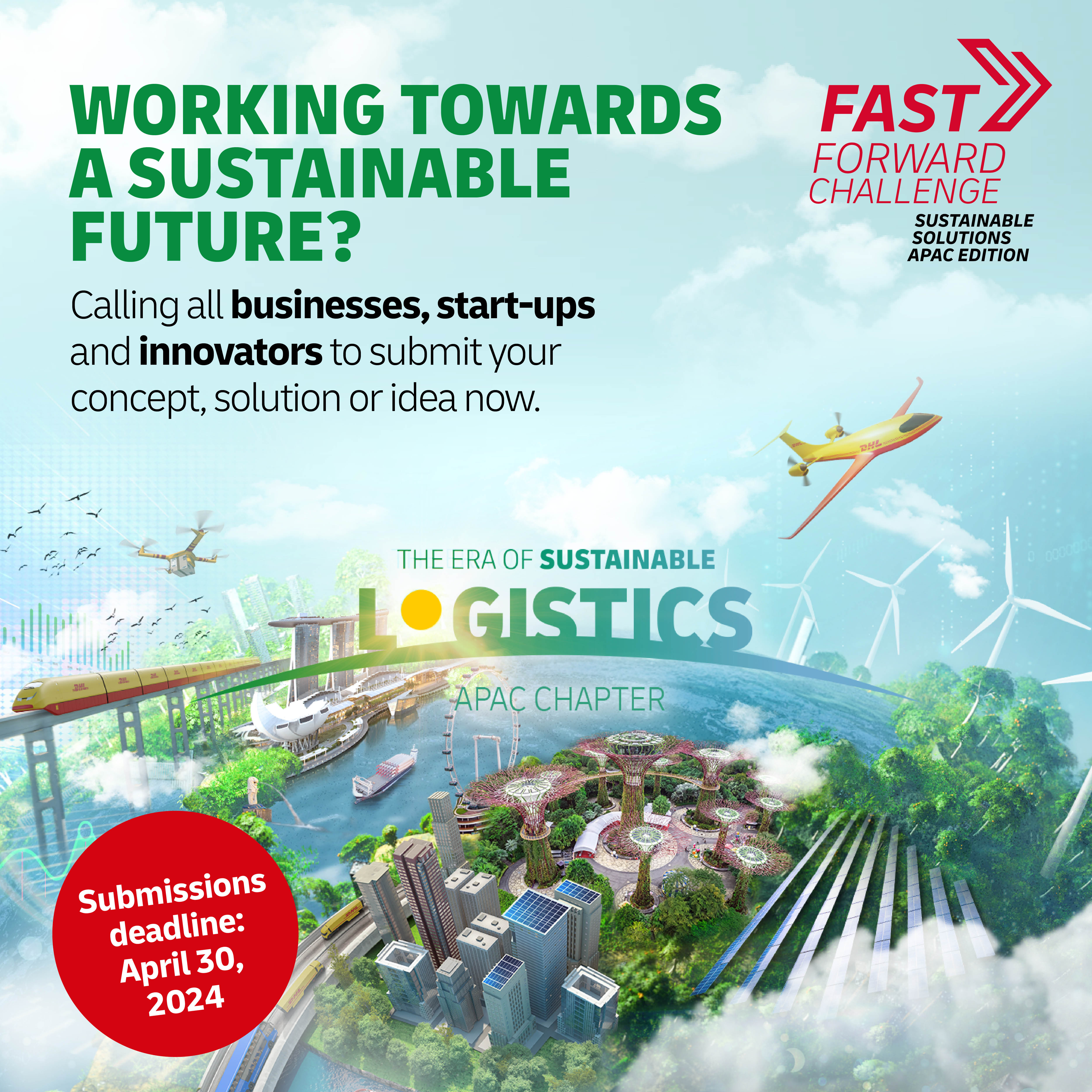 DHL invites sustainability innovators and startups to participate in Fast Forward Challenge