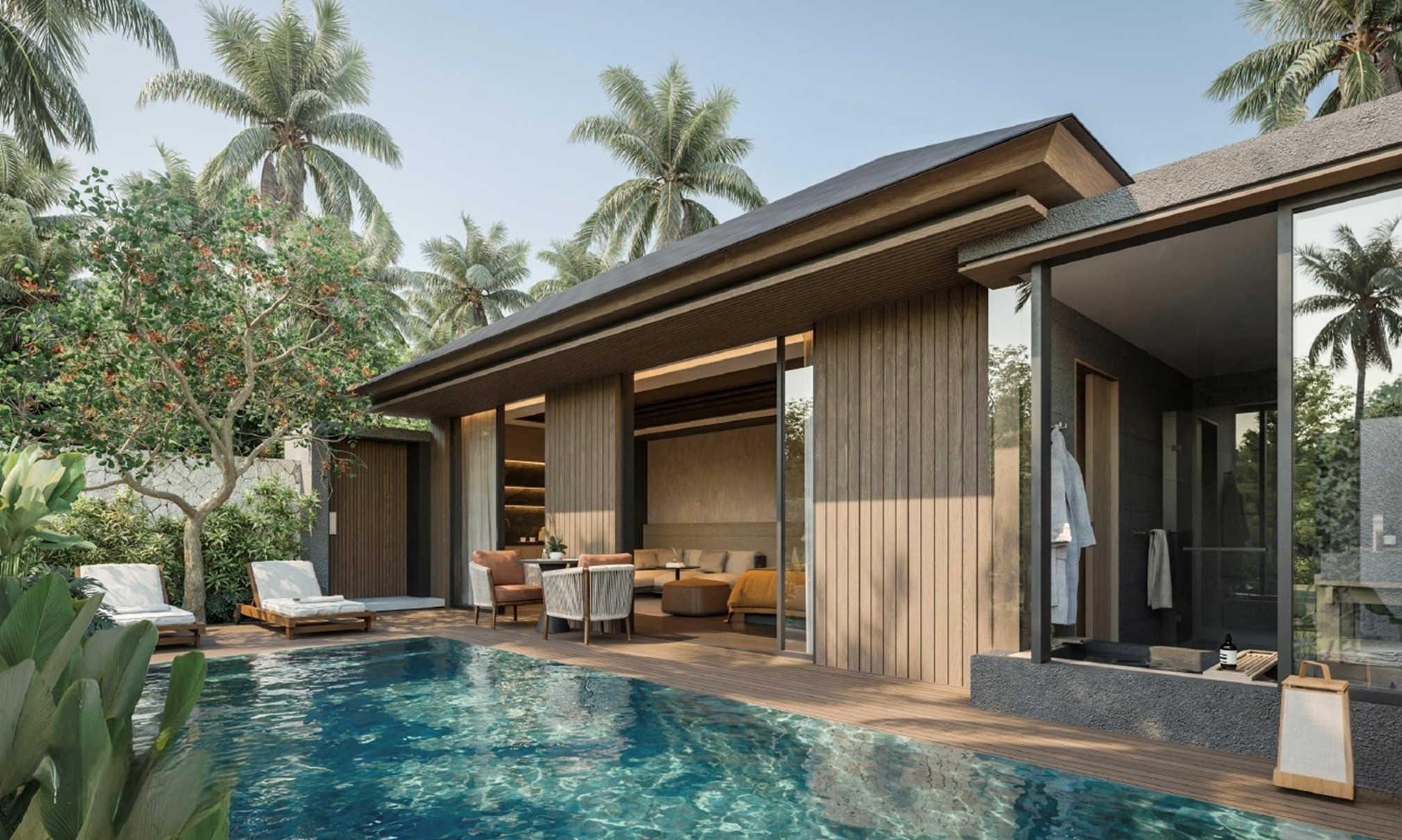 The upcoming 57-unit all-villa Oakwood Jimbaran Villas and Residences Bali (pictured) strengthens Ascott