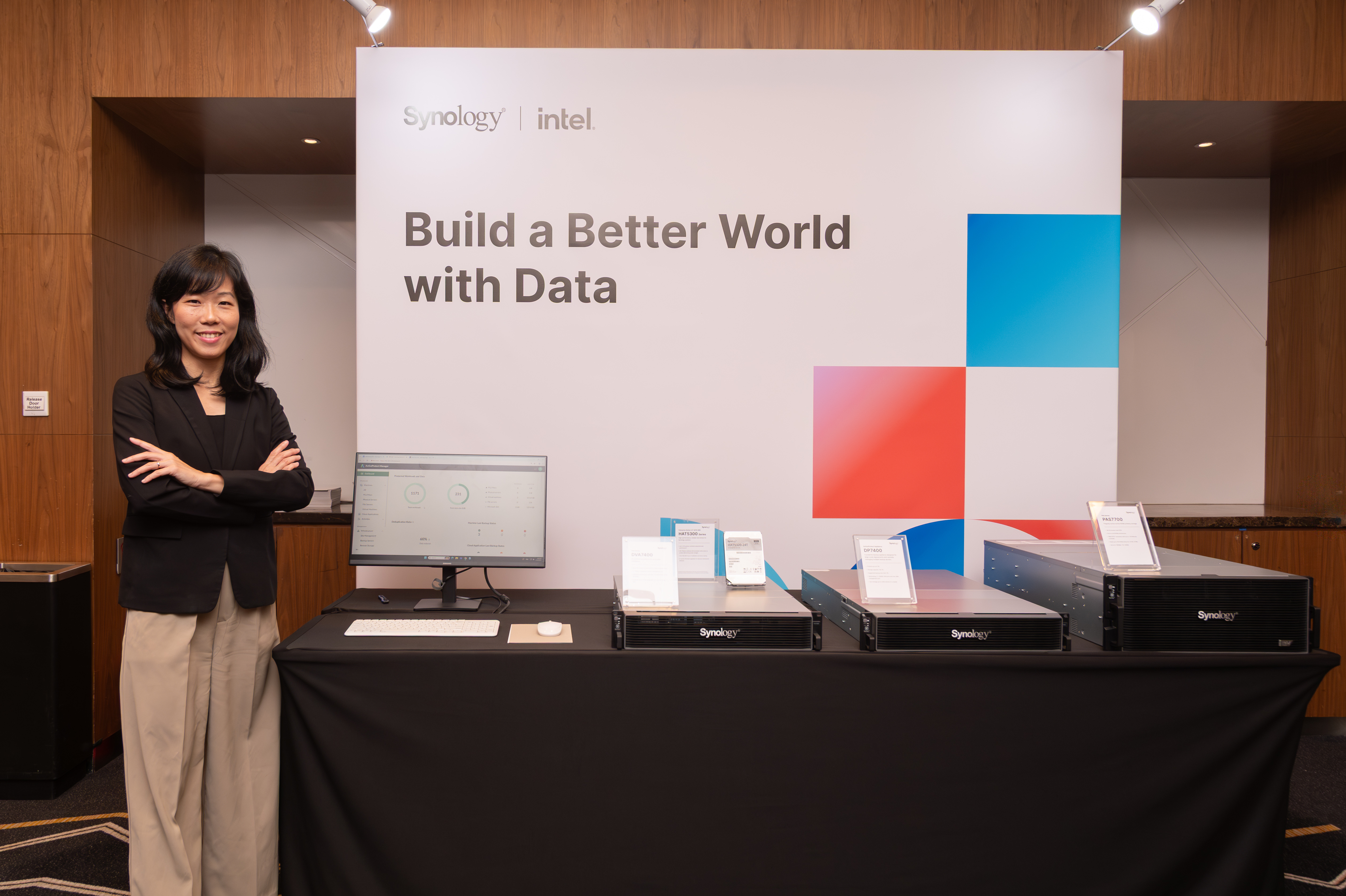 Thachawan Chinchanakarn, Head of Southeast Asia at Synology, with the company’s latest data management solutions