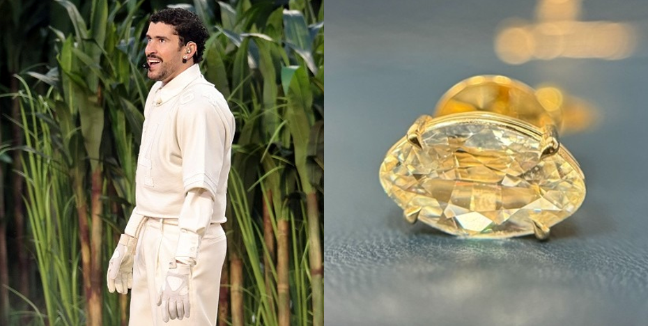 Bad Bunny wears Desert diamond to perform at Super Bowl LX