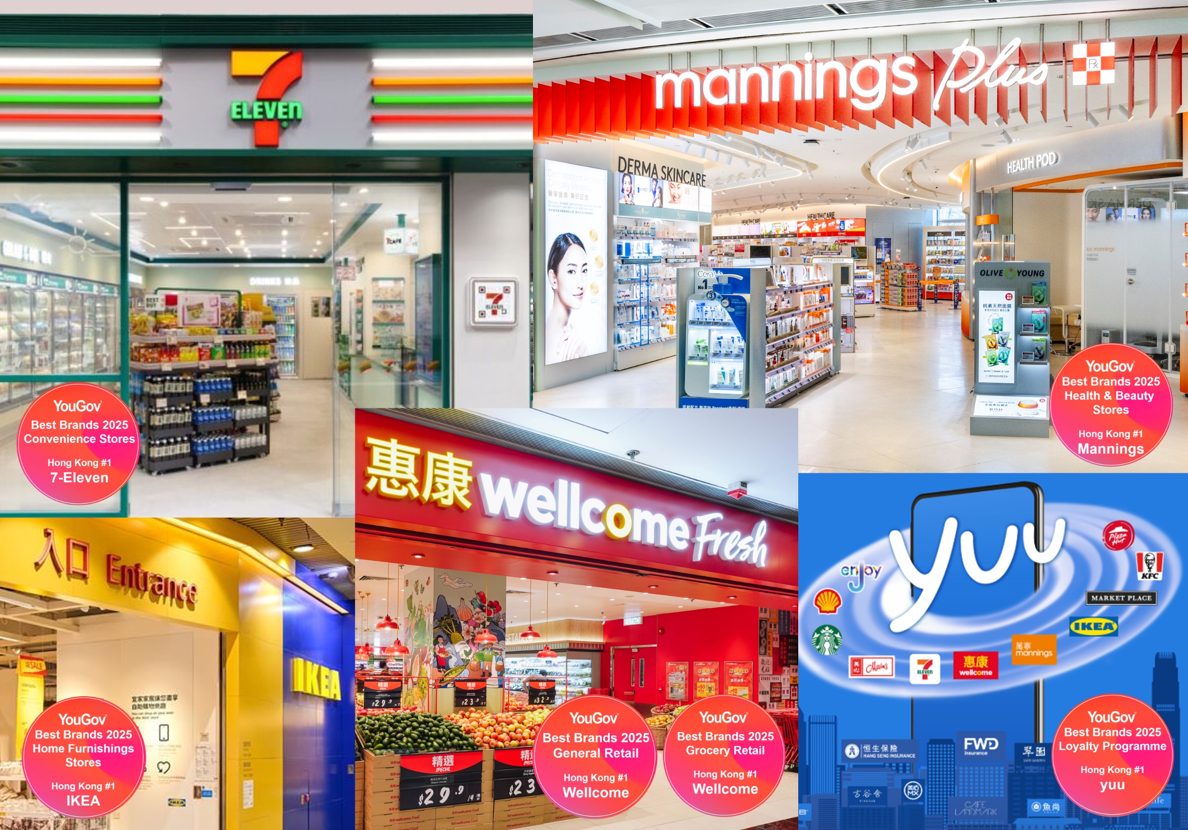 DFI Retail Group Celebrates Multiple Wins in YouGov’s Best Brands 2025 in Hong Kong