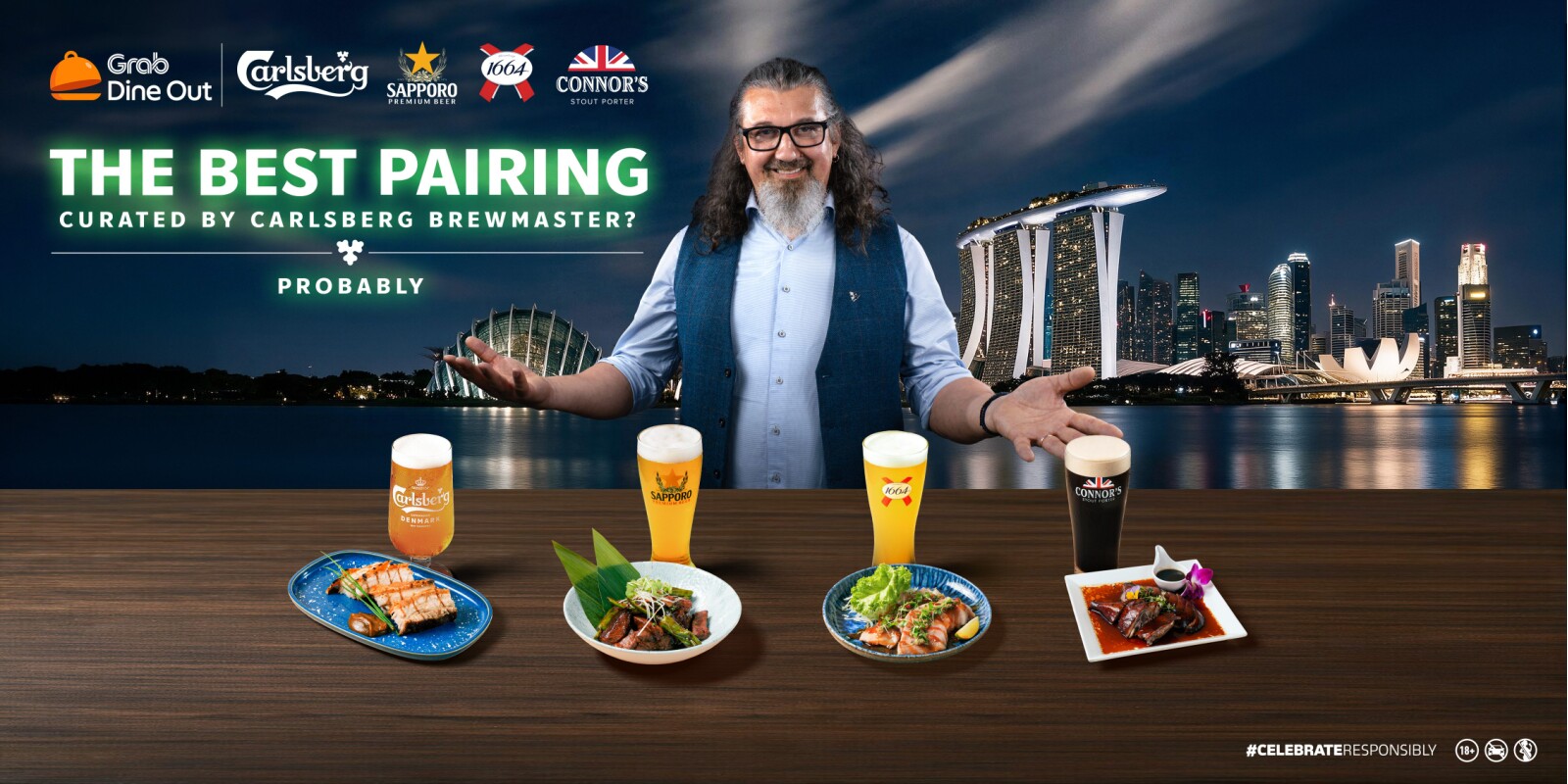 Carlsberg Asia partners with Grab to launch exclusive dine-out deals with beer pairings curated by Zoran Gojkovic, Carlsberg