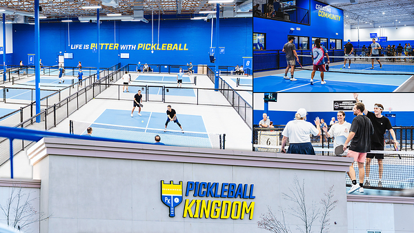 Players on the courts at a Pickleball Kingdom club, where dedicated indoor courts and a community-first atmosphere give players of every level a place to play year-round. Players on the courts at a Pickleball Kingdom club, where dedicated indoor courts and a community-first atmosphere give players of every level a place to play year-round.