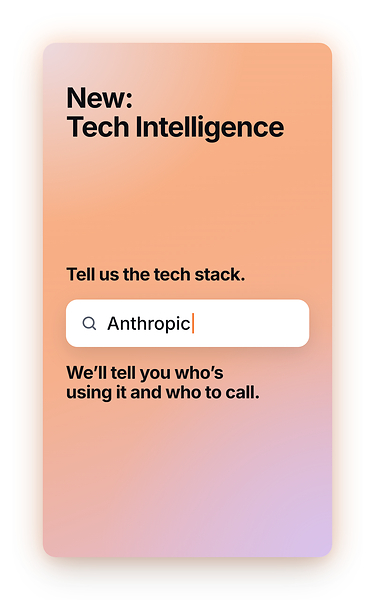 Tell us the tech stack. We’ll tell you who’s using it, and who to call. Tell us the tech stack. We’ll tell you who’s using it, and who to call.
