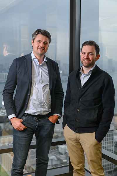 Martin Baumann and Charlie Morris, co-founders of CMCC Global Martin Baumann and Charlie Morris, co-founders of CMCC Global