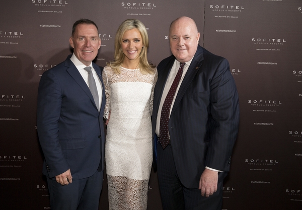 Mr Simon McGrath (AccorHotels Chief Operating Officer Pacific), Ms Jacqui Felgate (Channel 7 and the MC for the evening) Mr Simon McGrath (AccorHotels Chief Operating Officer Pacific), Ms Jacqui Felgate (Channel 7 and the MC for the evening)